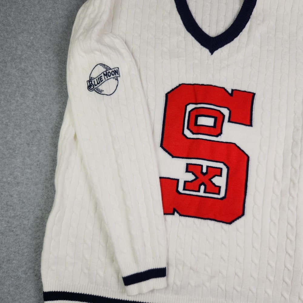 Chicago White Sox Sweater Mens XL White Sportswear Unlimited MLB Baseball Sports - Picture 6 of 7